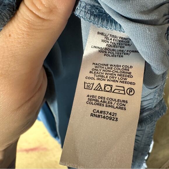 NEW LOFT Ruffle Tiered Midi Dress Size Large - Picture 9 of 9